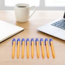 Retractable Ball Pen  Smooth Writing Click Pen with Blue Ink - (60 Pc / Set)