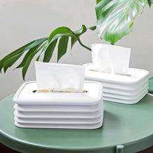 Simple Silicone Tissue Holder  Cube/Cylinder Tissue Box for Bathroom, Office