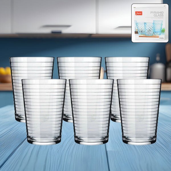 Apex Pyramid Ringo Plastic Glass 300ml Approx | Durable, Crystal-Clear Tumbler
