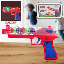 Plastic Gear Simulation Laser Toy Gun  3D Lights, Music & Rotating (1 Pc, 3+ Years)