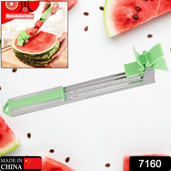 Stainless Steel Washable Watermelon Cutter  Windmill Slicer & Peeler