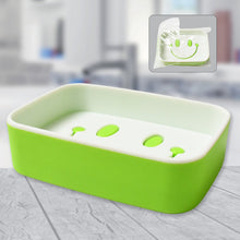 Portable Travel Soap Dish Box  Cute Cartoon Smile Face Draining Container