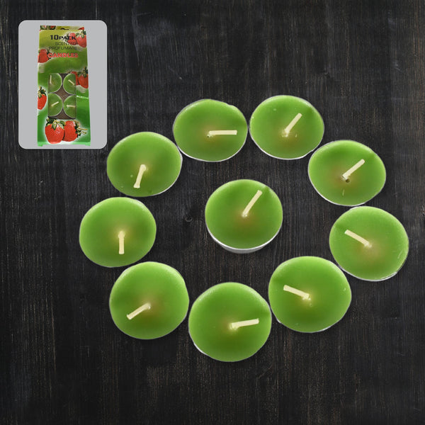 89 Hour Unscented Smokeless Candles for Festivals, Parties & Dinners (10 Pc)