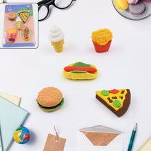 3D Food Fancy Colorful Erasers  Cute Novelty Eraser Set for Kids (1 Set)
