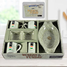 Sunday Funday 6-Piece Tea Set  Platter & Dual Bowl