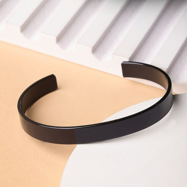 Stylish Black-Plated Stainless-Steel kada