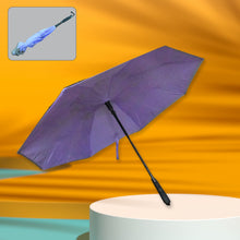 Windproof Compact Travel Umbrella  Reverse Folding Design (1 Pc)