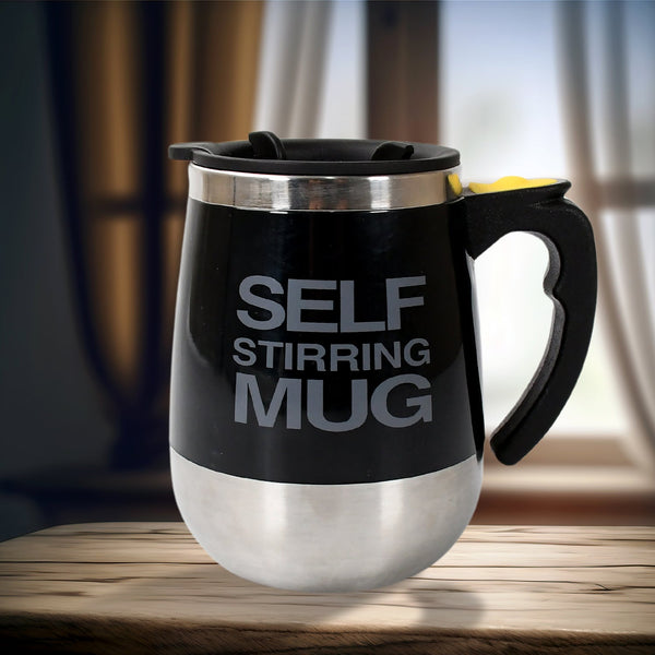 Self Stirring Mug With Lid used in  official places for serving drinks (1 Pc / 400 ML)