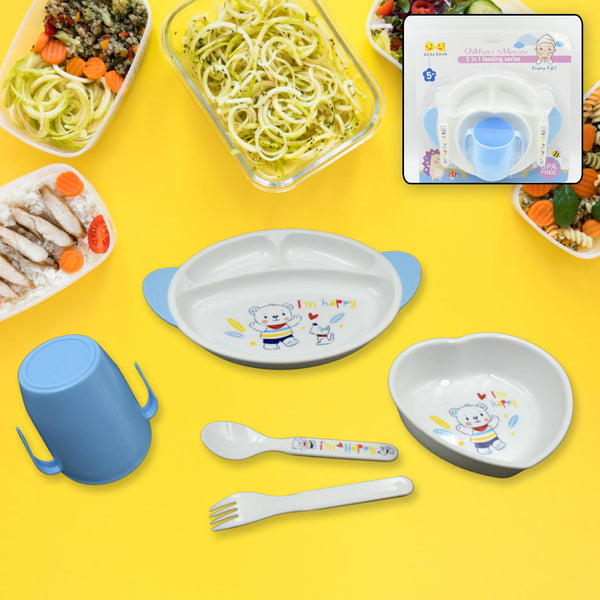 5 in 1 Baby Feeding Set for Kids and Toddlers (5 Pcs Set)