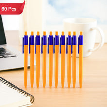 Retractable Ball Pen  Smooth Writing Click Pen with Blue Ink - (60 Pc / Set)