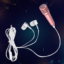Mini Microphone Mic with Earphone for Voice Recording (1 Pc)
