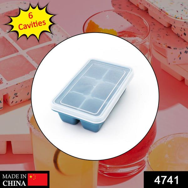 6-Grid Silicone Ice Tray  Ideal for Household Ice Making