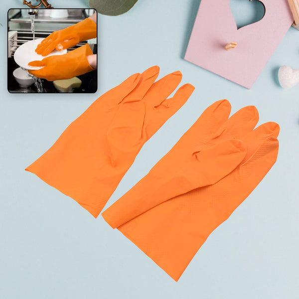 Multipurpose Rubber Reusable Cleaning Gloves (1 Pair 40 Gm)