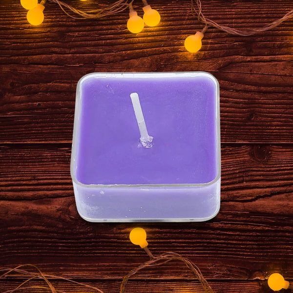 Smokeless Scented Acrylic Lavender Tealight Candles (1 Pc / Mix Color)