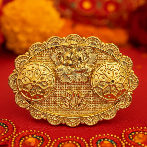 Ganesh Embossed RoliChawal Kumkum Chopra - (1 Pc)