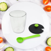 Multipurpose 6 Piece Miracle Revolving Plastic Spice Container Rack With 6 Spoon, Condiment Set