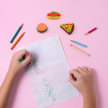 3D Food Fancy Colorful Erasers  Cute Novelty Eraser Set for Kids (1 Set)