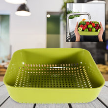 Multipurpose Small Plastic Kitchen Basket, Vegetables and Fruits Washing, (20x17 Cm)