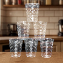 Apex Pyramid Design Unbreakable Plastic Glass 300 ML