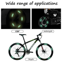 Car Wheel Hub Reflective Car Stickers, Night Warning (20 Pcs Set/ Multicolored)