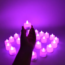 Flameless LED Tealights, Smokeless Plastic Decorative Candles (Pack Of 24)