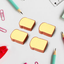 3D Toast Bread Shape Eraser for Kids (4 Pcs Set)