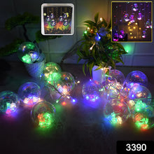 12  Wish Balls Window Curtain String Lights with 8 Flashing Modes (Plastic, Multi Color)