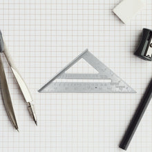 Double-Sided 45° Triangle Ruler  7-Inch Aluminum Alloy Rafter Square for Home Use