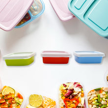 3-Piece Multicolor Airtight Container Set  Rectangular Food & Fridge Storage