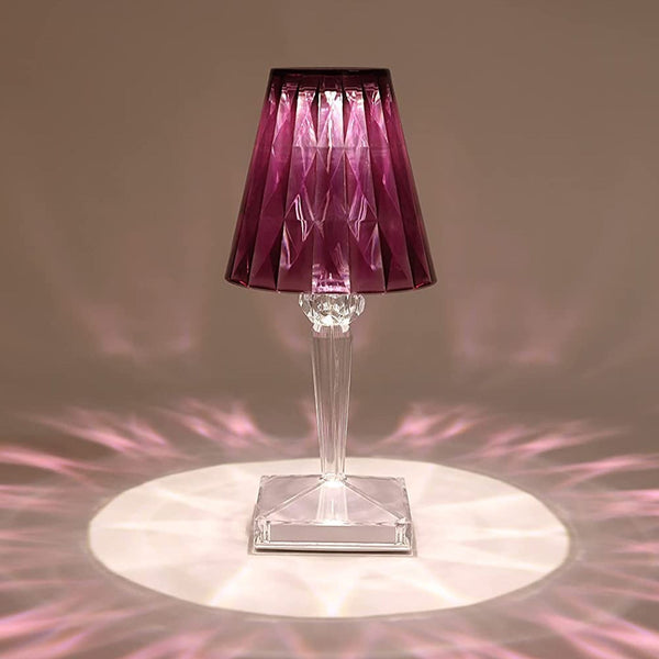 Crystal Diamond LED Table Lamp with 16 Colors  Bedroom Decor