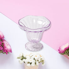 Crystal Plastic Ice-Cream Bowl Set  Serving Bowls (6 Pc)
