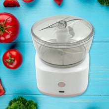Portable Mini Food Processor Chopper Electric Veggie Chopper 3 Blades With Charching Cable Type C