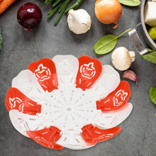 Folding Fruit Basket Hanging Stand  Lotus Shape Tray for Fruits & Vegetables (1 Pc)