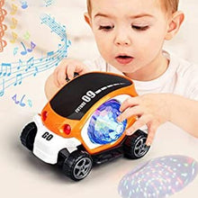 360° Rotating Stunt Car Toy  Bump & Go (1 Pc, Battery Not Included)