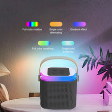 Wireless Speaker Microphone Set with RGB Light  Portable Karaoke