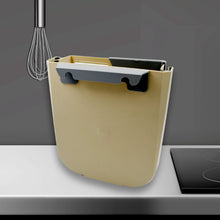 Foldable Hanging Trash Can  Space-Saving Waste Bin for Kitchen, Bathroom & Car