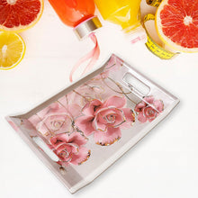 Plastic Rectangular Serving Tray Set  Printed Design Trays for Home & Kitchen