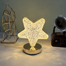 Star Crystal Diamond Touch Lamp  USB Rechargeable, 3-Way Dimmable