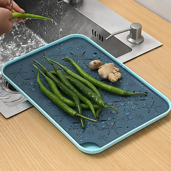 Multi-Purpose Snowflake Design Drain Tray for Kitchen Sink
