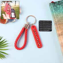 Anti-Lost Keychain with Number Plate (1 Pc)