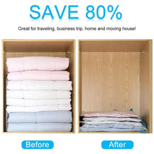 Vacuum Storage Bags with Suction Pump & Shirt clips (5 Pcs Set)