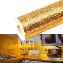 Oil-Proof Aluminum Foil Sticker  Waterproof Self-Adhesive Kitchen Wallpaper