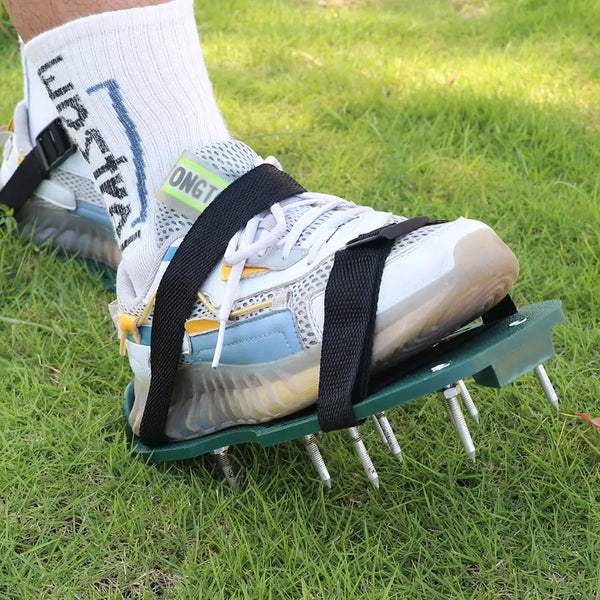 Garden Lawn Aerator Sandals  Spiked Grass Aerator Shoes for Yard & Patio