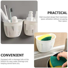 Hanging Plastic Storage Basket, Adhesive Wall Mounted Organizer Box (1 Pc)