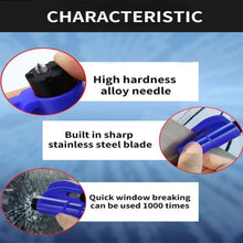 2-in-1 Emergency Safety Cutter  Keychain Tool for Glass Breaking