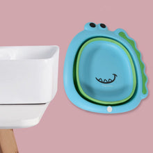 Frog Shape Foldable Baby Wash Basin  Space-Saving Face Washing Tub (33×31cm)