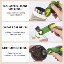 3-in-1 Multifunctional Bottle & Cup Cleaning Brush  Lid & Cover Scrubber (1 Pc)