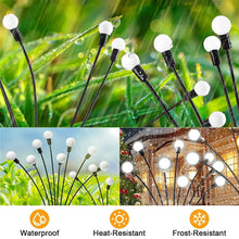 Solar-Powered Warm White Garden Ball Light Set