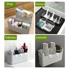 Plastic Storage Baskets Space Allocator, Refrigerator Organizer Bins (10 Pcs Set)