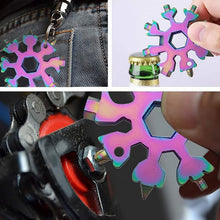 Durable & Portable 18-in-1 Snowflake Multi-Tool  Bottle Opener, Screwdriver & Wrench Kit